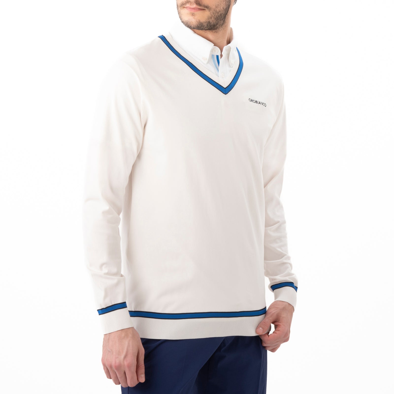 【未使用】1PIU1UGUALE3 GOLF Vネックビッグフルロゴ ニット 3 未使用】1PIU1UGUALE3 GOLF Vネックビッグフルロゴ ニット 5